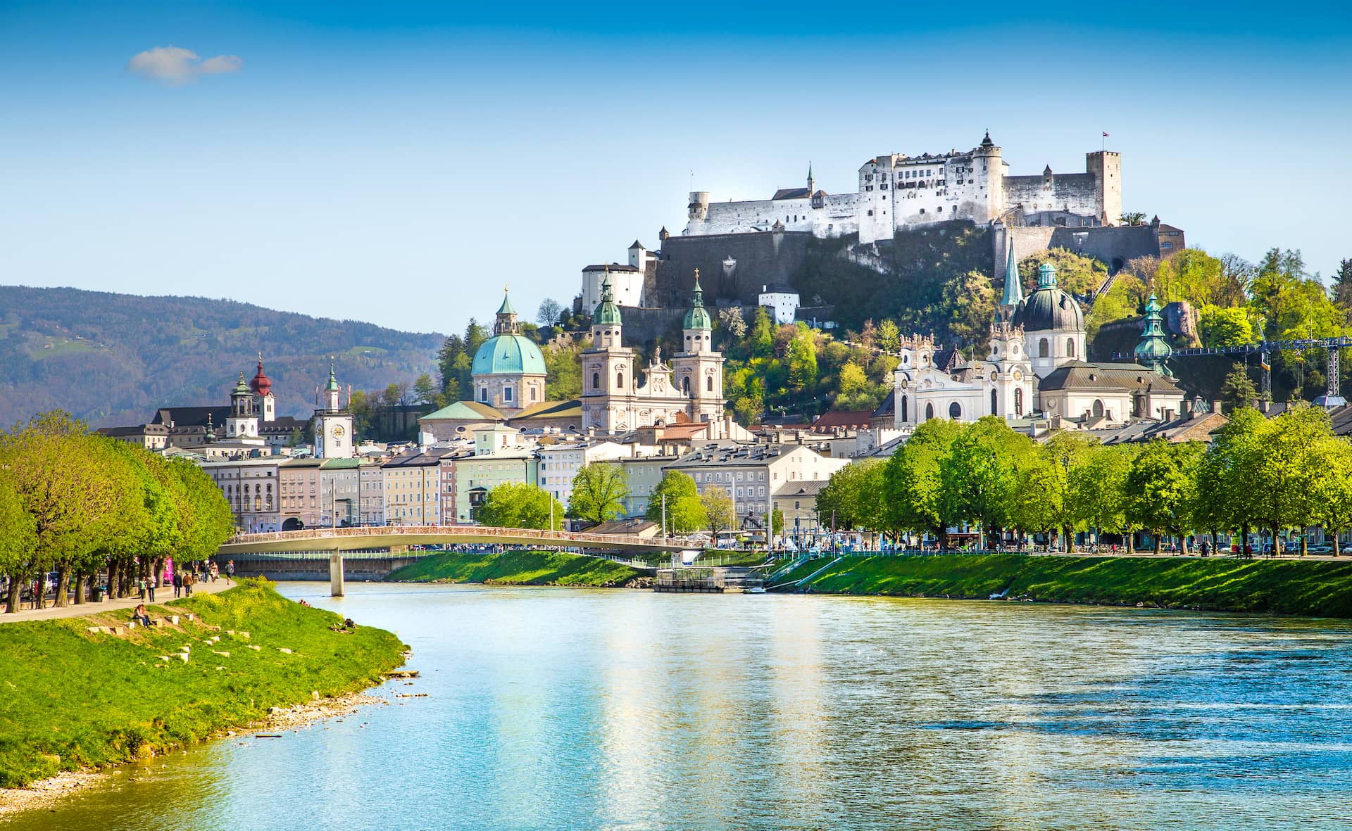 Bild von Salzburg Stadt mit Blick auf die Altstadt